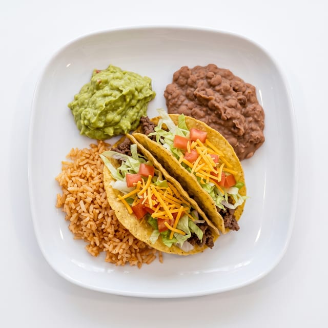 Crispy Taco Plate.