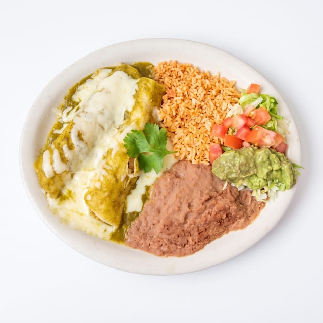 Enchiladas Verdes Plate.