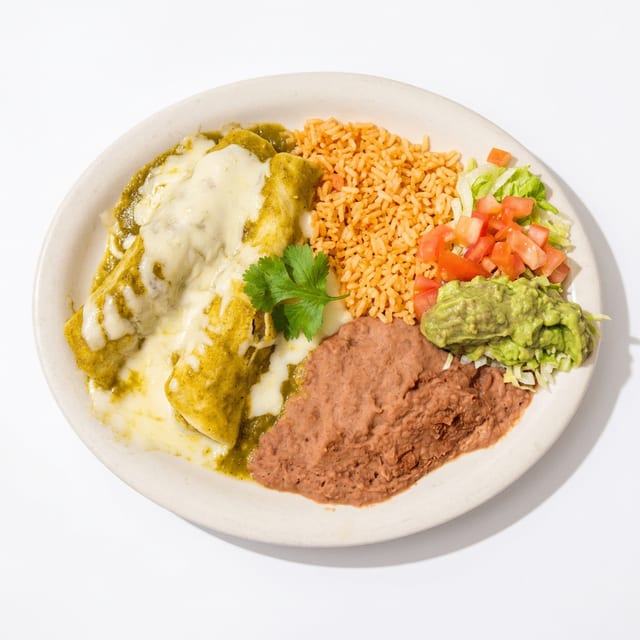 Enchiladas Verdes Plate.